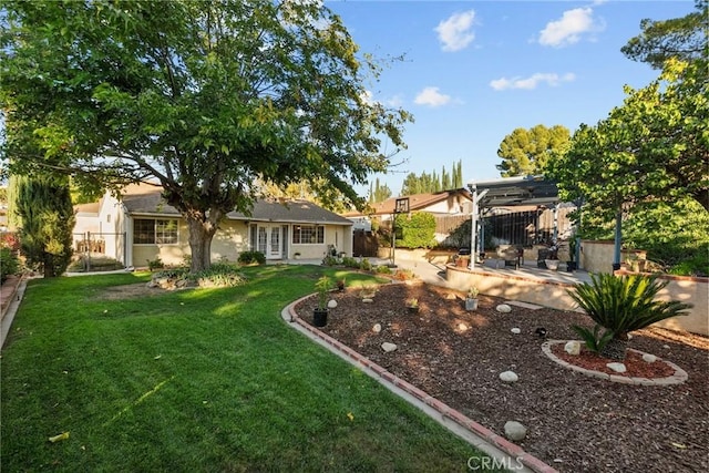 view of yard with a patio