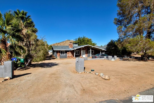 view of front of house with a carport