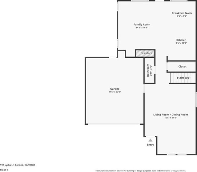 197 Lydia Ln, Corona, CA 92882 - room layout
