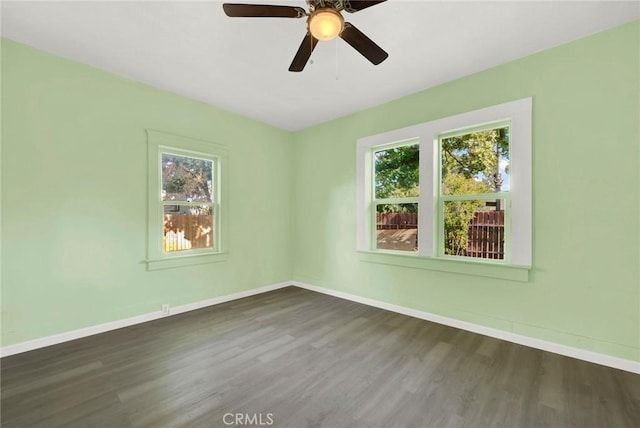 1312 4th, Corning, CA 96021 - unfurnished room featuring dark wood finished floors and a ceiling fan