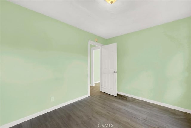 empty room featuring light hardwood / wood-style floors