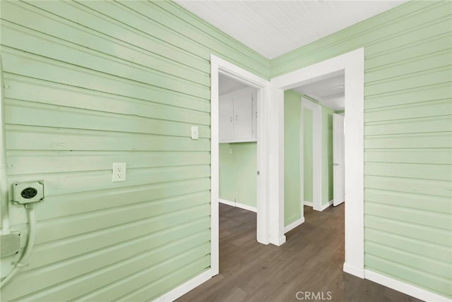 1312 4th, Corning, CA 96021 - corridor with baseboards and dark wood-style flooring