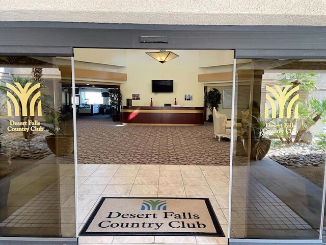 view of reception area