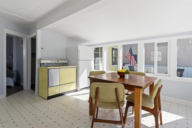 dining area featuring plenty of natural light