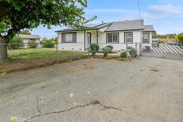 view of ranch-style home