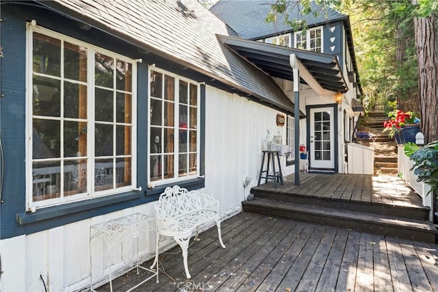 197 Rocky Point Rd, Lake Arrowhead, CA 92352 - view of wooden terrace