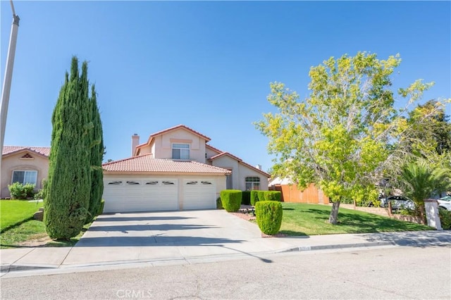 view of front of property with a front yard