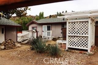 view of rear view of property