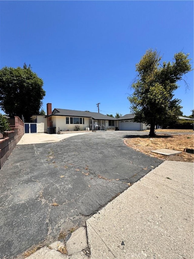 ranch-style house with a garage