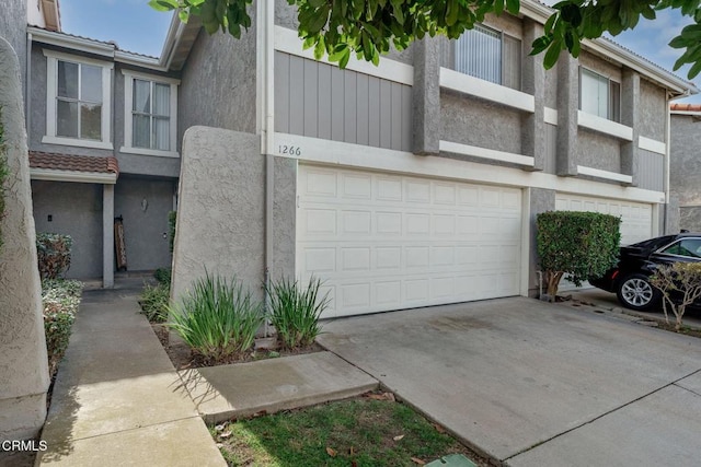 view of home's exterior with a garage