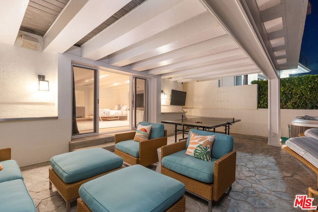 view of patio / terrace with an outdoor hangout area