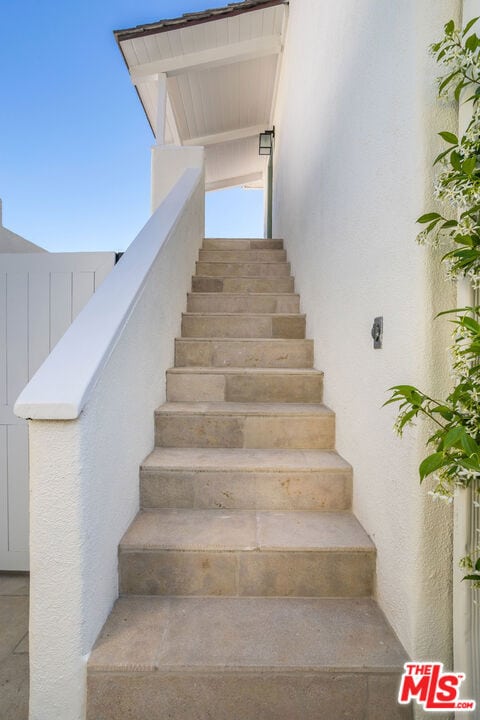 view of staircase