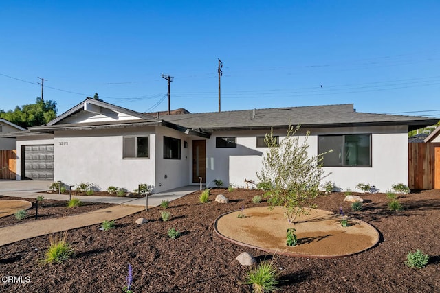 ranch-style house with a garage