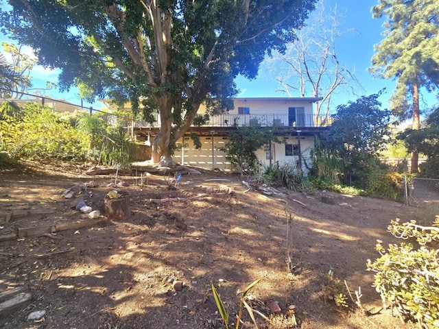 view of rear view of property