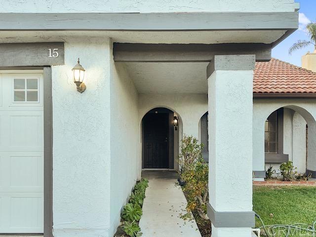 entrance to property featuring a garage