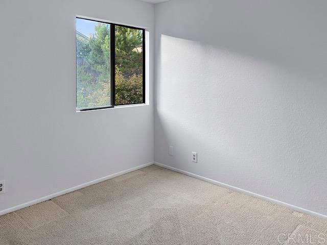 unfurnished room with carpet