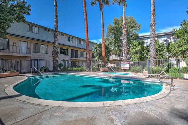 view of pool with a patio