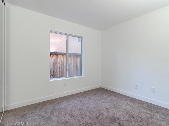 view of carpeted empty room