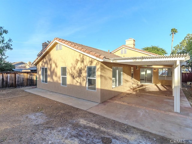 rear view of property with a patio