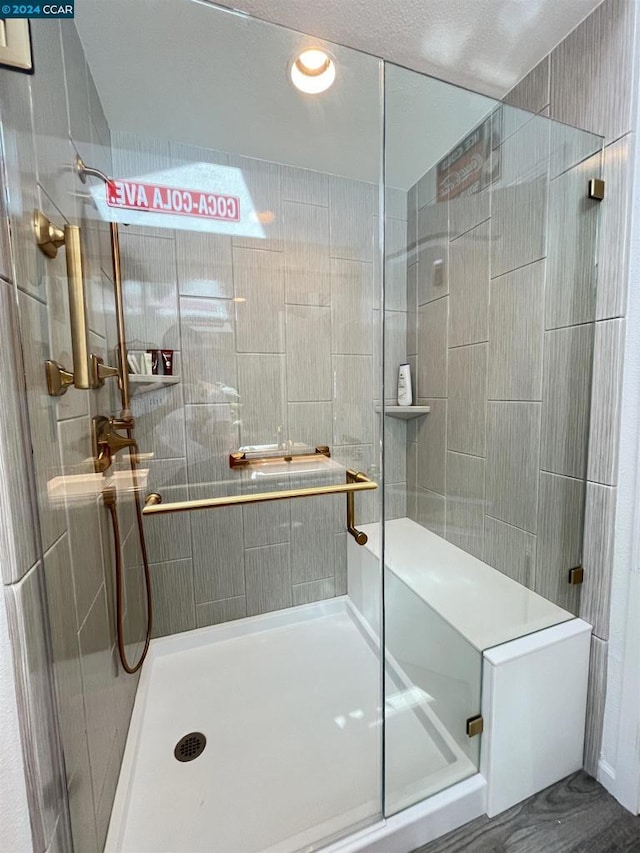 bathroom with walk in shower