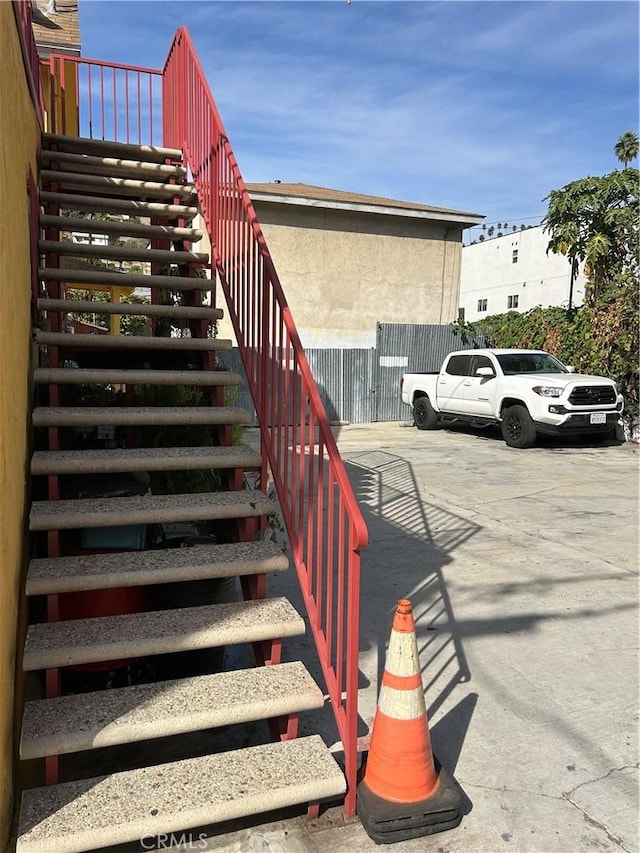 view of staircase