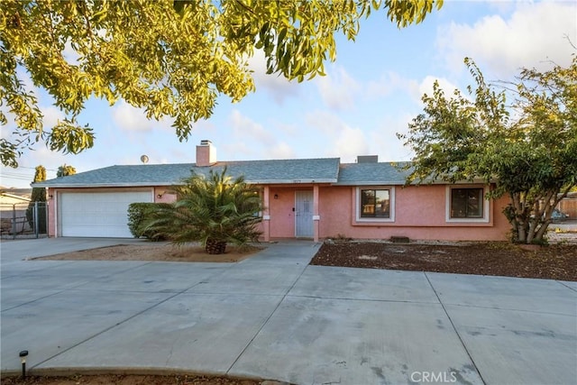 ranch-style house with a garage