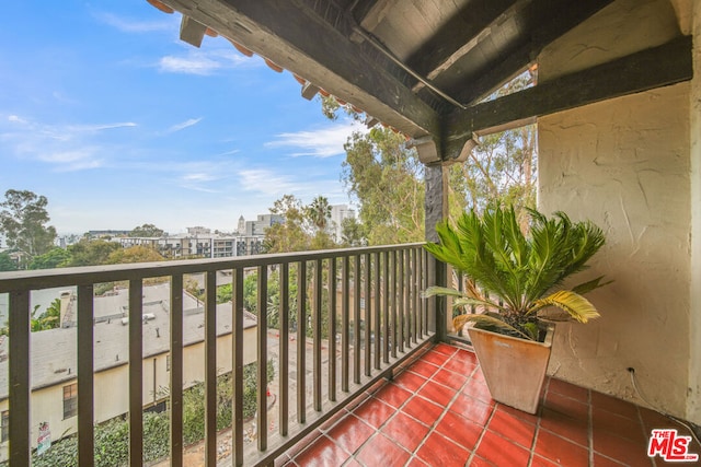 view of balcony