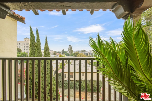 view of balcony