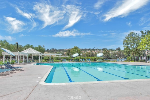 view of pool