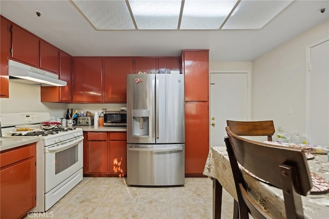 kitchen with stainless steel appliances