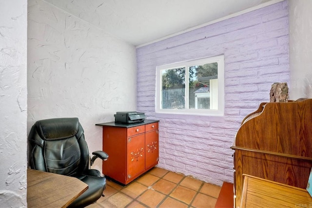 office featuring light tile patterned floors