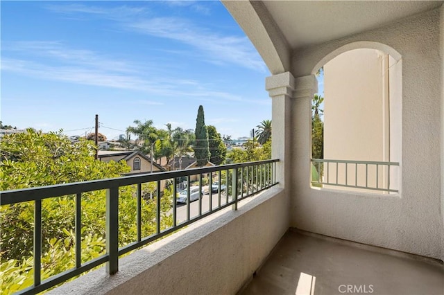 view of balcony