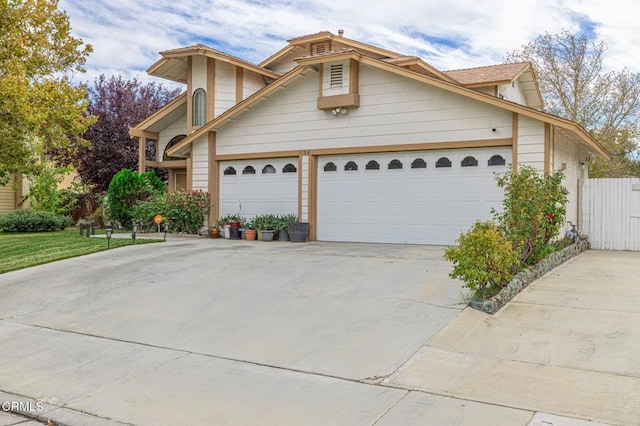 view of front of house featuring a garage