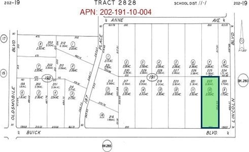 222LOT Buick Blvd, California City CA, 93505 land for sale