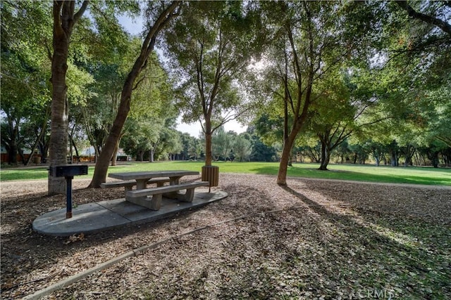 view of home's community featuring a lawn