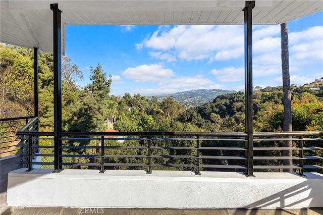 view of balcony