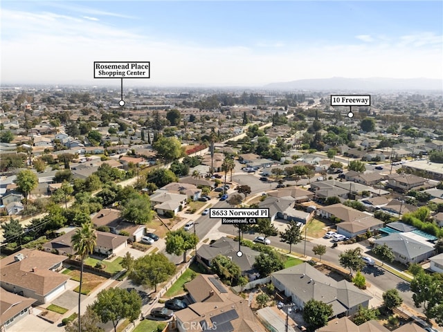 8653 Norwood Pl, Rosemead, CA 91770 - aerial perspective of suburban area