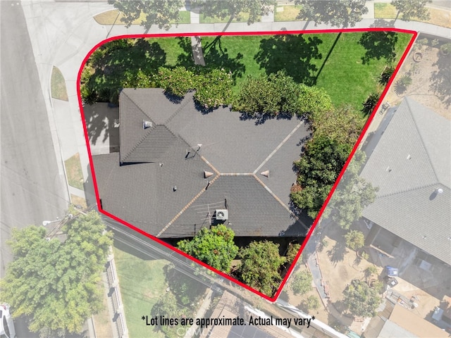 8653 Norwood Pl, Rosemead, CA 91770 - aerial view of property and surrounding area featuring property parcel outlined