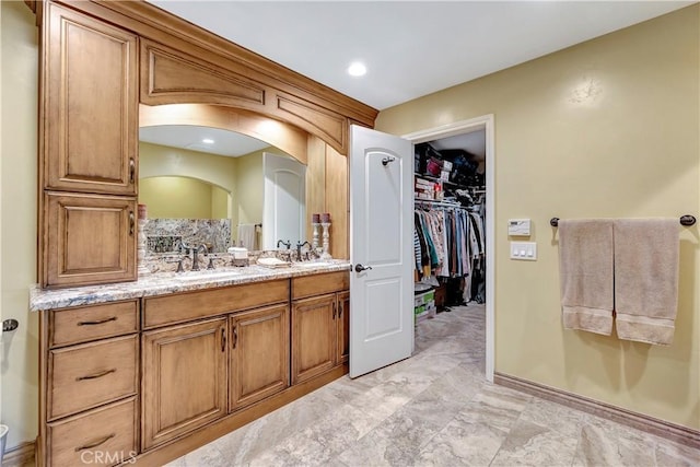 bathroom featuring vanity