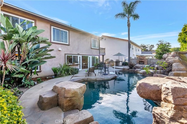 view of pool with a patio area