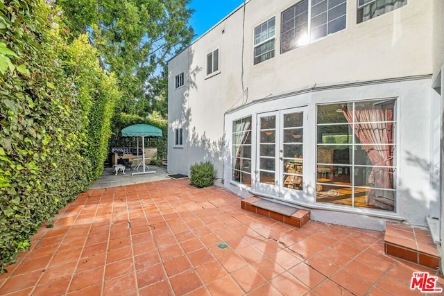 view of patio / terrace with french doors