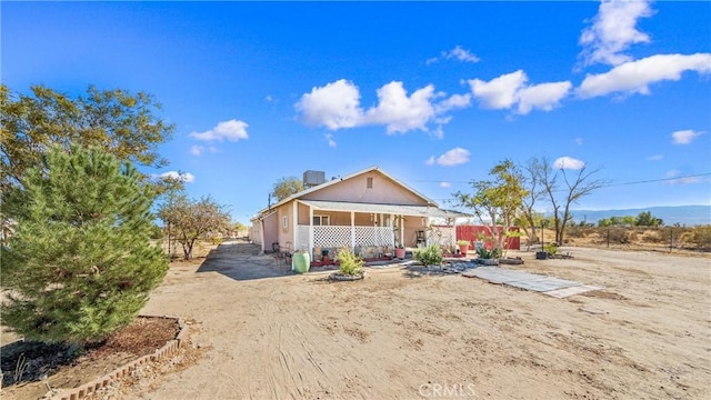 view of front of house with a porch