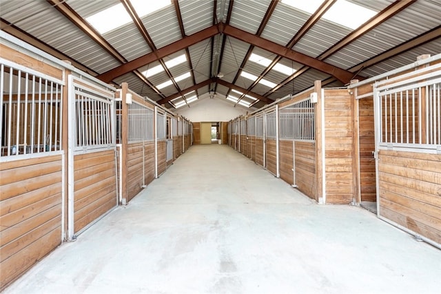 view of horse barn