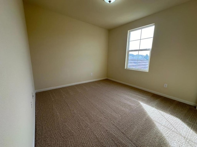 unfurnished room with carpet floors