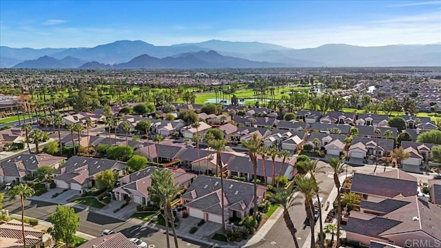 aerial view featuring a mountain view