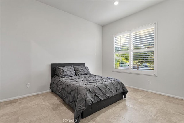 view of tiled bedroom