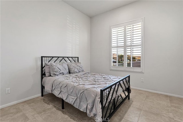 view of tiled bedroom