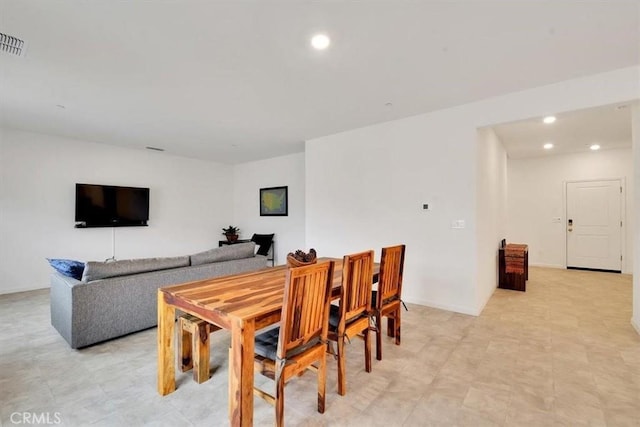 view of dining area