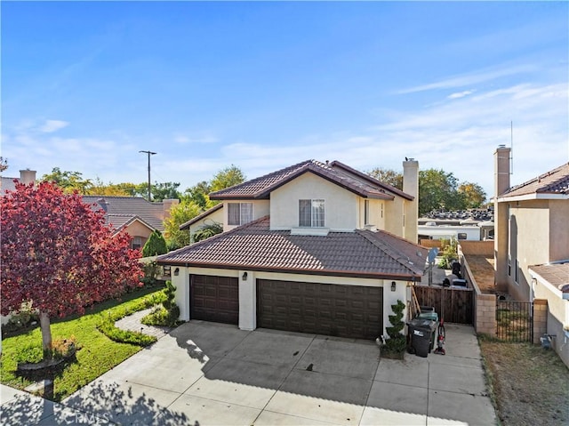 view of front of house featuring a garage