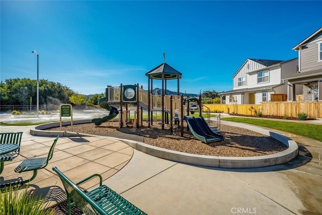 view of jungle gym